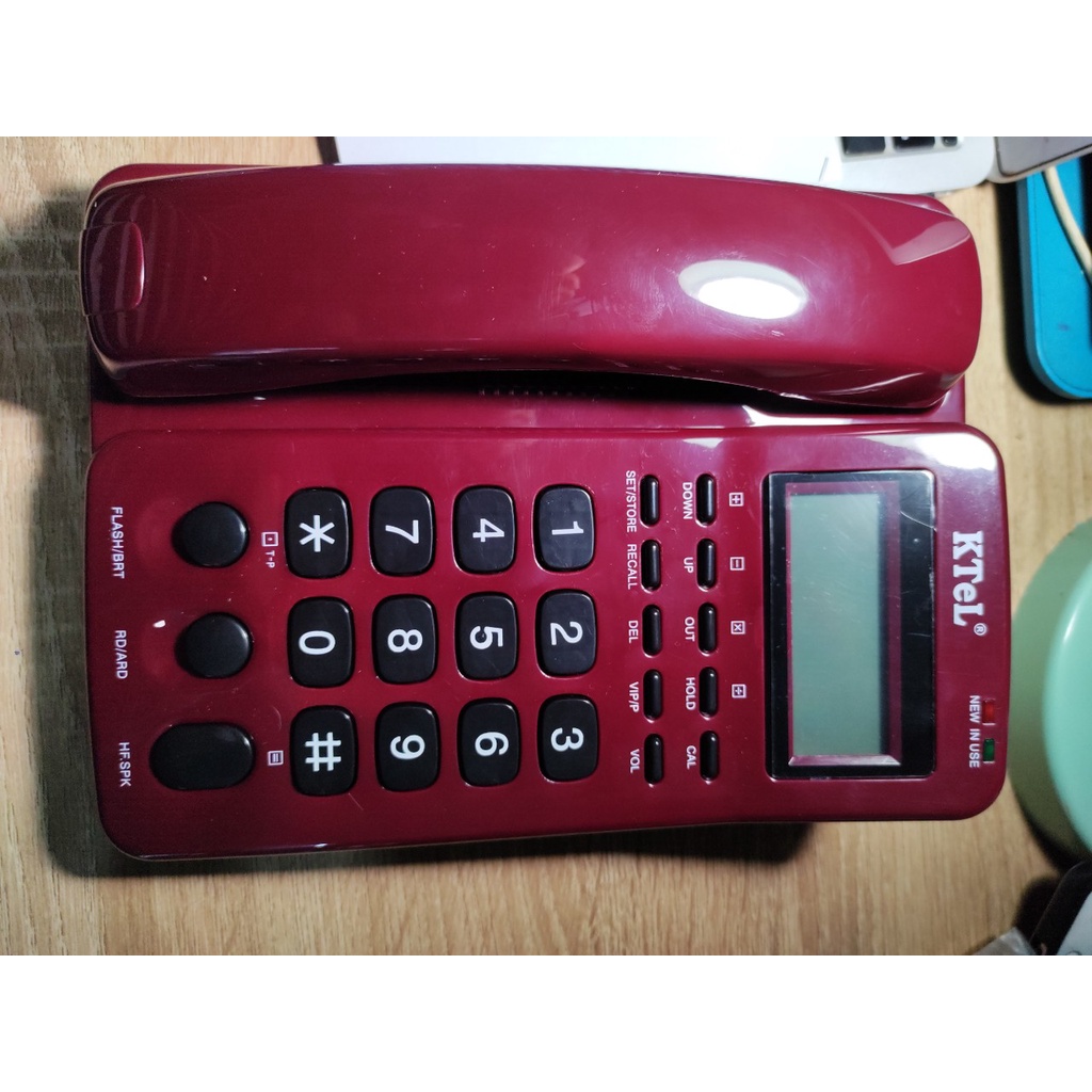 Điện thoại bàn chuông to, hiện số gọi đến -  Ktel 303 - BH 12 tháng
