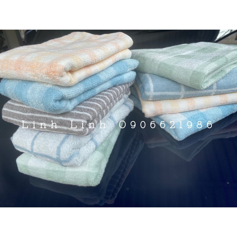 Khăn gội đầu cotton Organic xuất Nhật 35x75cm (+-5cm)