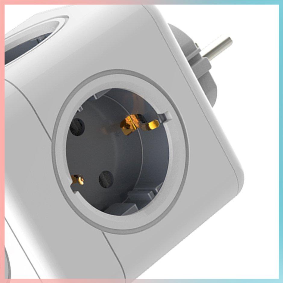 【giao hàng hôm nay>>>Powercube Creative Cube Socket Power Strip Socket EU Plug Power Strip USB Multi Smart Plug Conversion Socket