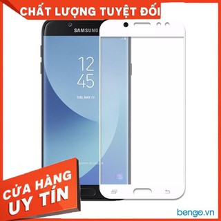 Kính cường lực full màn hình Galaxy J7 Pro, A8 2018 viền mầu đen