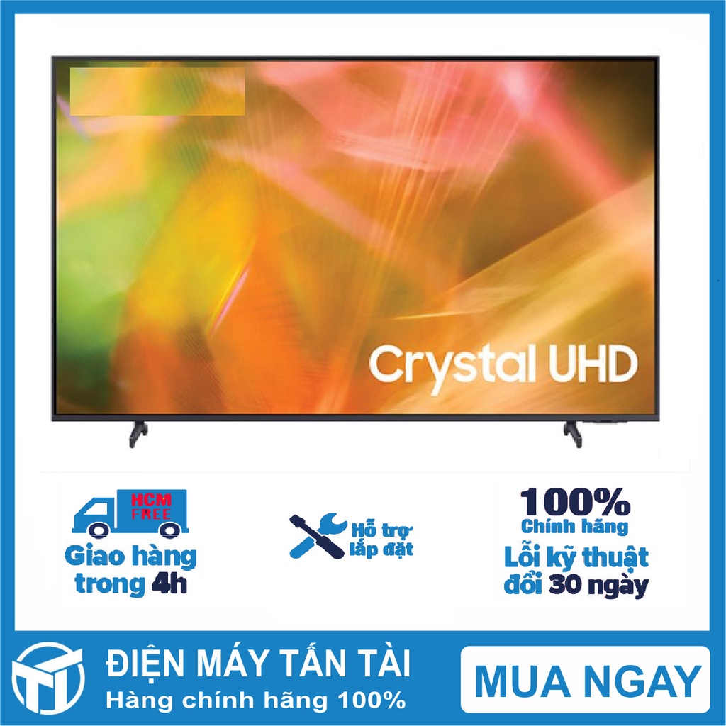Smart Tivi Samsung UA55AU8000 4K UHD 55 Inch 2021. Điều Hành Tizen OS, giao hàng miễn phí HCM