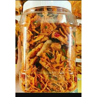 Cơm chiên mắm hành lắc khô gà