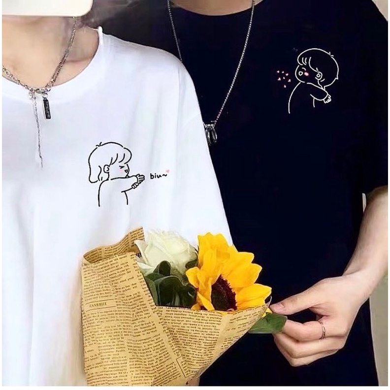 Áo phông đôi Trai gái Tim Neocouple