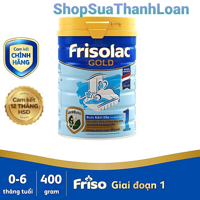 [HSD T7-2022] Sữa Bột Frisolac Gold 1 400g