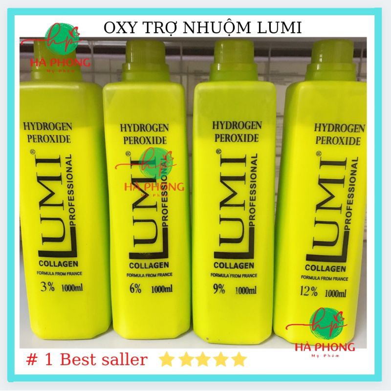 [ Chính Hãng ] Oxy Lumi Trợ Nhuộm Tóc Không Rát Da Đầu 1000ml ( Oxy Chống Xót )