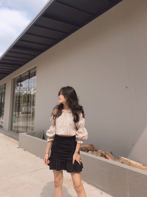 Áo bẹt vai kime