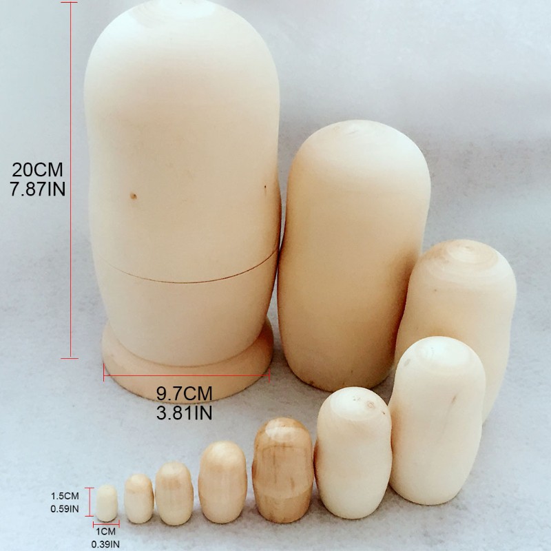 Set 10 Búp Bê Nga Bằng Gỗ Tự Sơn