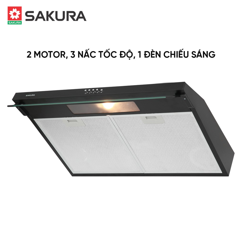 Máy hút khói Sakura SCR-2881B_Bảo hành 24 tháng chính hãng Mekong