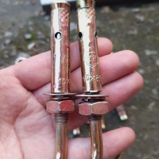 Combo 10 nở sắt móc, tác kê móc sắt phi 10mm