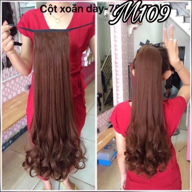 Tóc giả cột xoăn đuôi