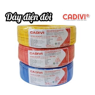Dây điện đôi mềm vcmd cadivi / 2x0.5 - 2x0.75 - 2x1.5