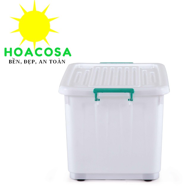 Thùng nhựa đa năng 80 Lít có bốn bánh xe- Đồ Gia Dụng Hoacosa