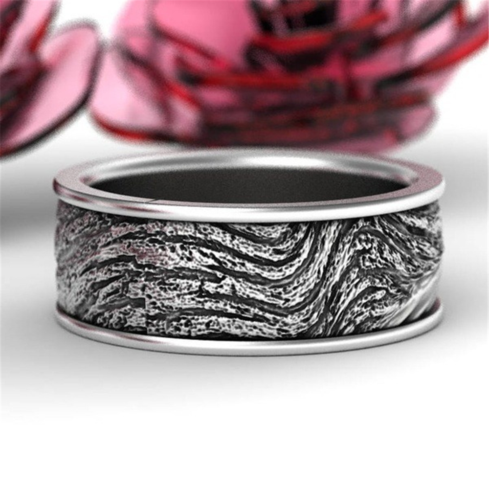 Nhẫn hình sói khổng lồ phong cách gothic rock thần thoại Bắc Âu thời trang halloween cho nam