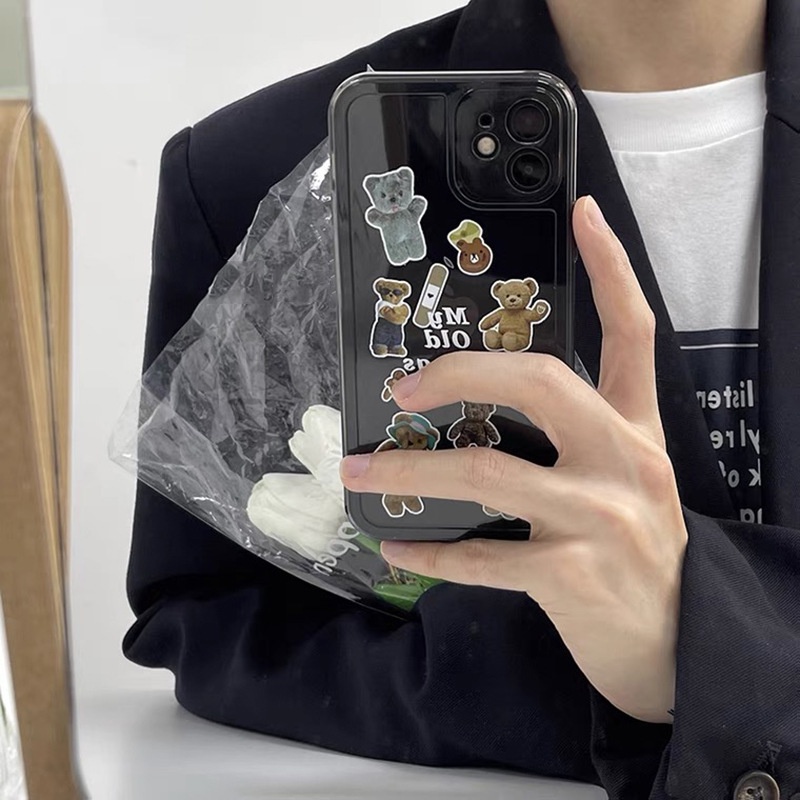 Ốp Điện Thoại In Hình Nhãn Dán Retro Cho IPhone 13 11 12 Pro Max X XS XR 7 8 Plus