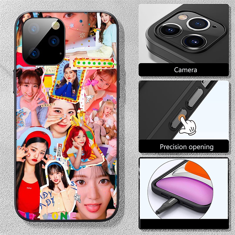 Ốp Điện Thoại Mềm Hình FO39 IZONE Cho iPhone 13 12 Pro Max Mini XS Max X