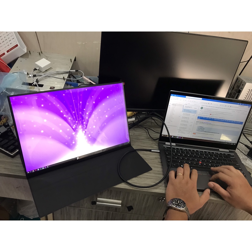 Màn hình di động vỏ nhôm 16" IPS, 17" Oled độ phân giải 2.5K tỉ lệ 16:10 cho MiniPC, Macbook, Laptop rẻ đẹp