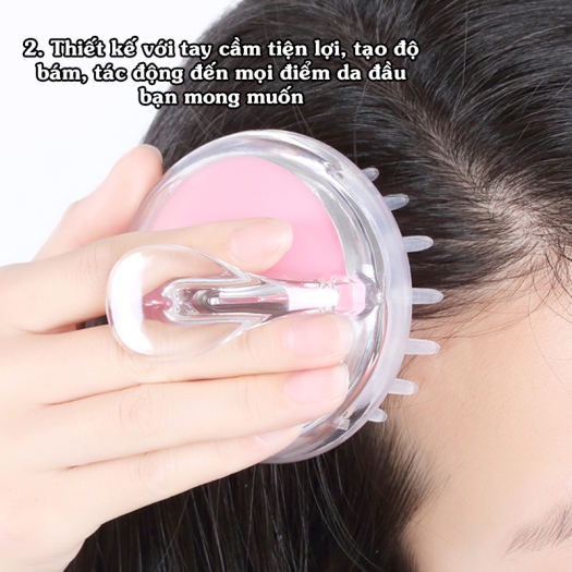 Lược Gội Đầu Massage Silicon Dùng Siêu Thích