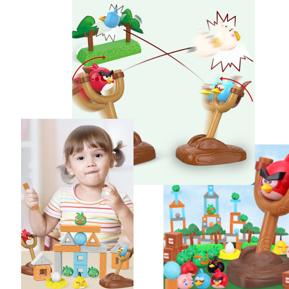 [RẤT VUI] Bộ đồ chơi Angry Birds chú chim nổi giận đồ chơi giải trí trẻ em, rèn luyện trí tuệ cho bé