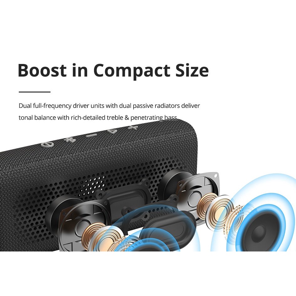 Loa di động Tronsmart Trip, Công suất 10W Loa Bluetooth 5.3 chống nước IPX7, Nghe nhạc lên tới 20H - Chính Hãng