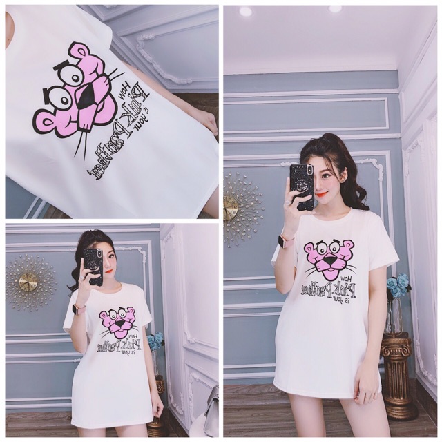 Đầm dấu quần in Báo hồng | BigBuy360 - bigbuy360.vn