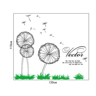 Decal trang trí Hoa Bồ Công Anh Vector
