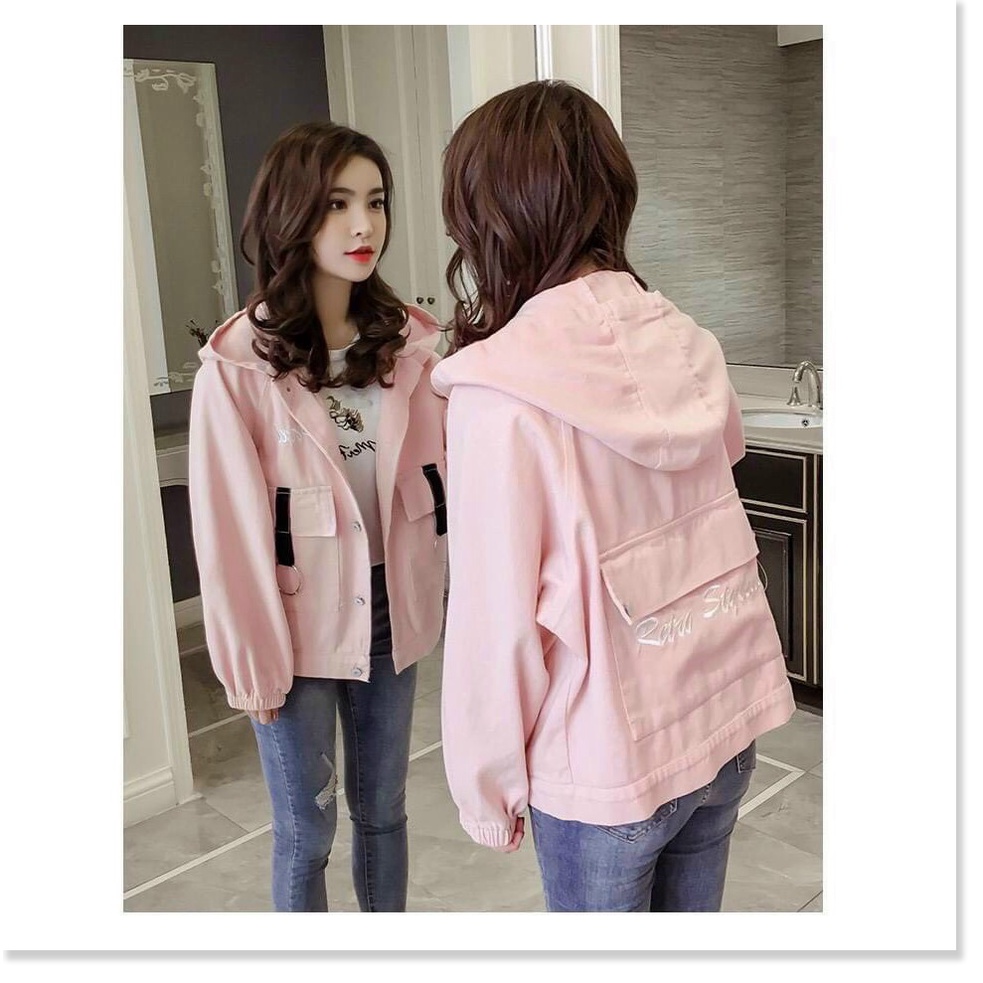 Áo khoác kaki nữ xịn xò siêu duyên dáng cho các bạn trẻ KME FASHION