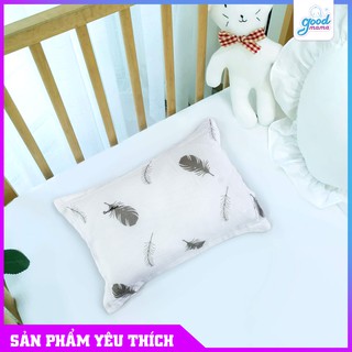 Gối Bông Goodmama | Gối Ngủ Bông Kháng Khuẩn Cho Bé | Gối Cho Trẻ In Hình Lông Vũ