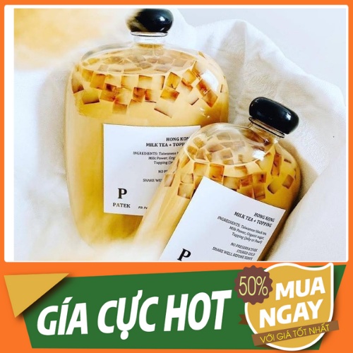 ❣️[XÃ KHO] ❣️ Chai thủy tinh dẹp 500ml nắp nhựa đen- đựng cafe, nước ép....