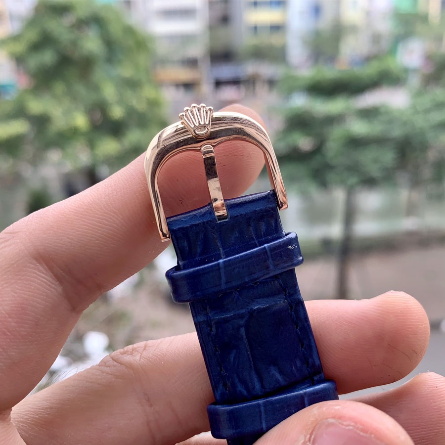 Đồng hồ Rolex nam máy cơ Nhật mạ vàng dây da kim loại Automatic size 40mm 41mm