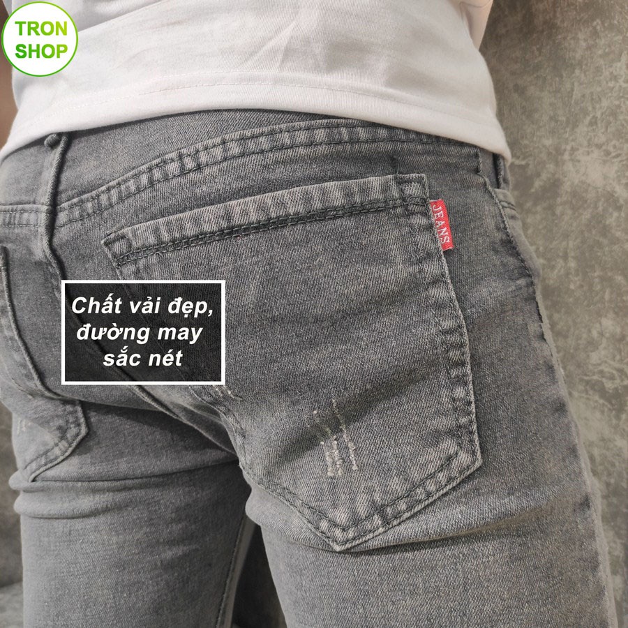 Quần jean nam co giãn vải jean dày chất lượng TS100 Tronshop