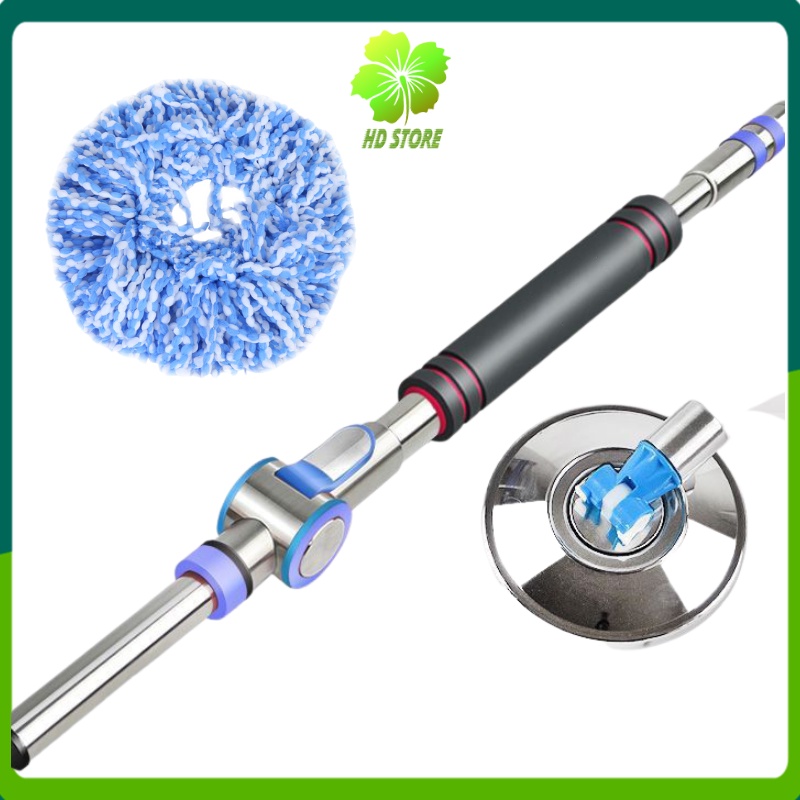 Cây lau nhà bàn xoay inox 360 độ ☀️cao cấp☀️ Vy Long Model G20