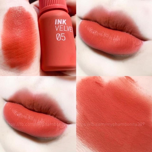 SOn Kem Lì Peripera Ink Velvet Tint 07 02 03 01 chính hãng