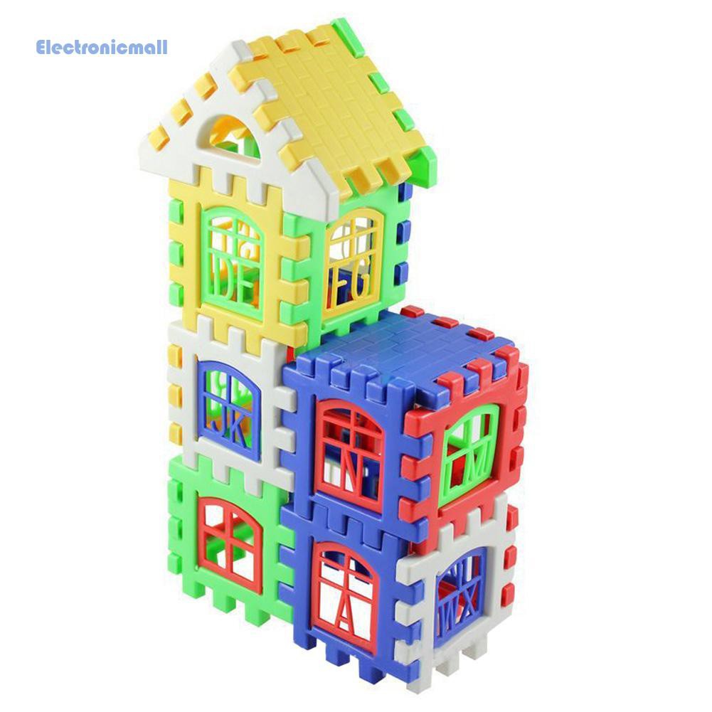 Set 24 miếng xếp hình chơi xây nhà cho bé