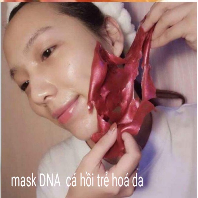 Bột mặt nạ dẻo Colagen DNA Cá Hồi cao cấp 100gr chuyên dùng trong Spa uy tín