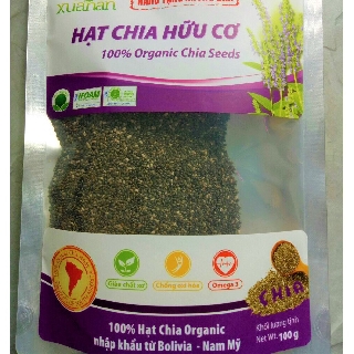 [RẺ VÔ ĐỊCH] Thực Phẩm Tốt Cho Sức Khỏe HẠT CHIA ORGANIC XUÂN AN 100G Sử Dụng Hàng Ngày