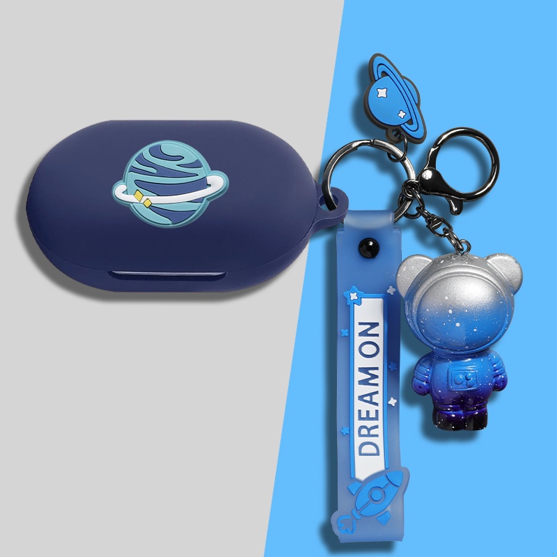 Vỏ Bảo Vệ Hộp Sạc Tai Nghe Bluetooth OPPO Enco Buds W11 Bằng Silicon Mềm Chống Sốc Hình Pikachu/Phi Hành Gia