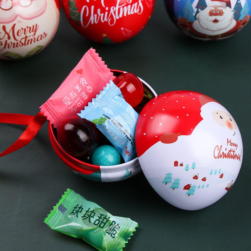 UUMIR Hộp Thiếc Đựng Kẹo Giáng Sinh Hình Ông Già Noel