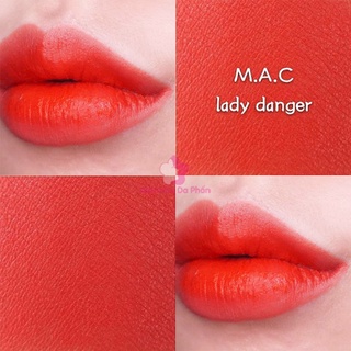 💄💄Son MAC Lady Danger 607 Màu Đỏ Cam – Matte