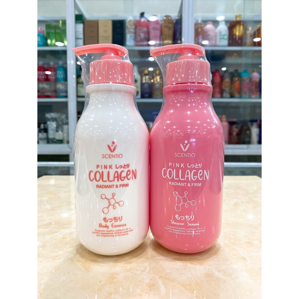 Sữa Tắm - Dưỡng Thể Trắng Da Scentio Pink Collagen Radiant &amp; Firm Thái Lan 350ml