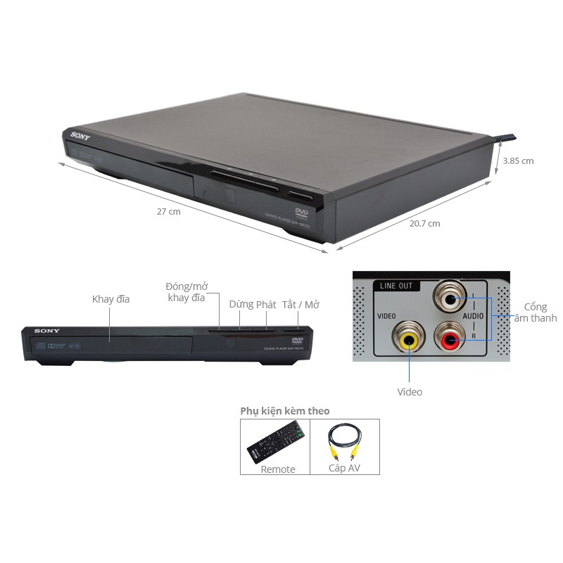 Đầu DVD Sony DVP-SR170
