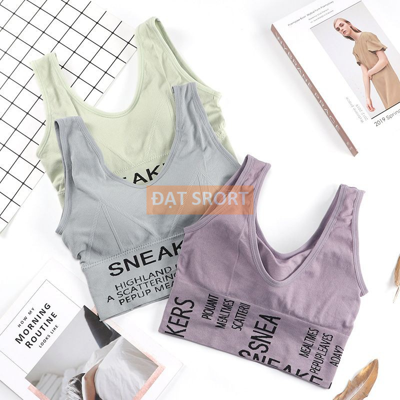 [HÀNG QUẢNG CHÂU] Áo Bra Tập Gym , Yoga , Thể Thao ,Đi Chơi , Nâng Ngực , Crotop