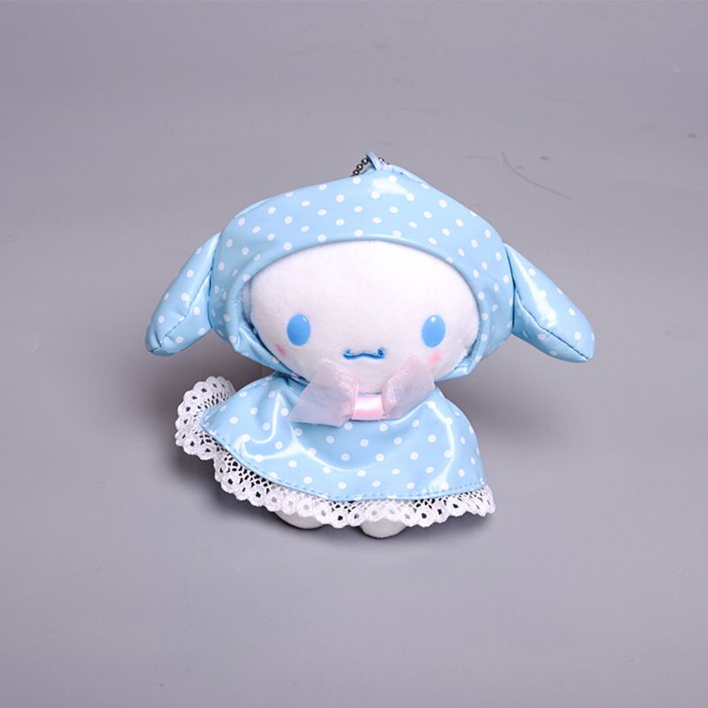 12cm/10cm Sanrio Kuromi Plush My Melody Raincoat Plush Doll Pendant Backpack Ornament Decor girl Gifts