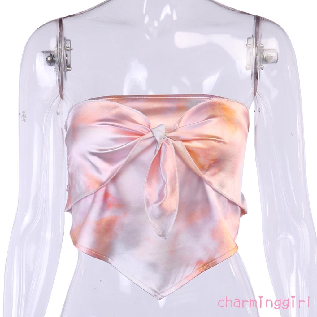 Áo Ống In Họa Tiết Gợi Cảm Cho Nữ