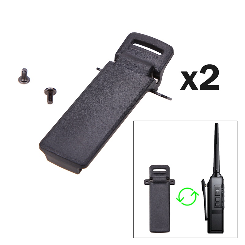 1x Radio Relay Station Repeater Connector Cable TX-RX Time Delay for Motorola B2C & 2Pcs Walkie Talkie Spare Part Back Belt Clip for  2-Way Radio UV5R
