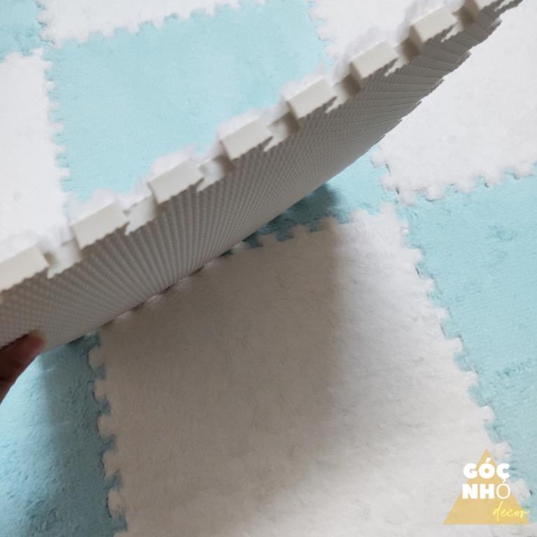 Thảm Xốp ghép mặt lông 30x30cm loại dày 1.5cm