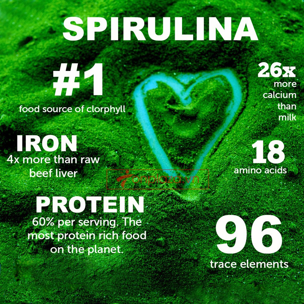 Bột Tảo Xoắn Nguyên Chất Spirulina ( 50gr ) - VASTCOM