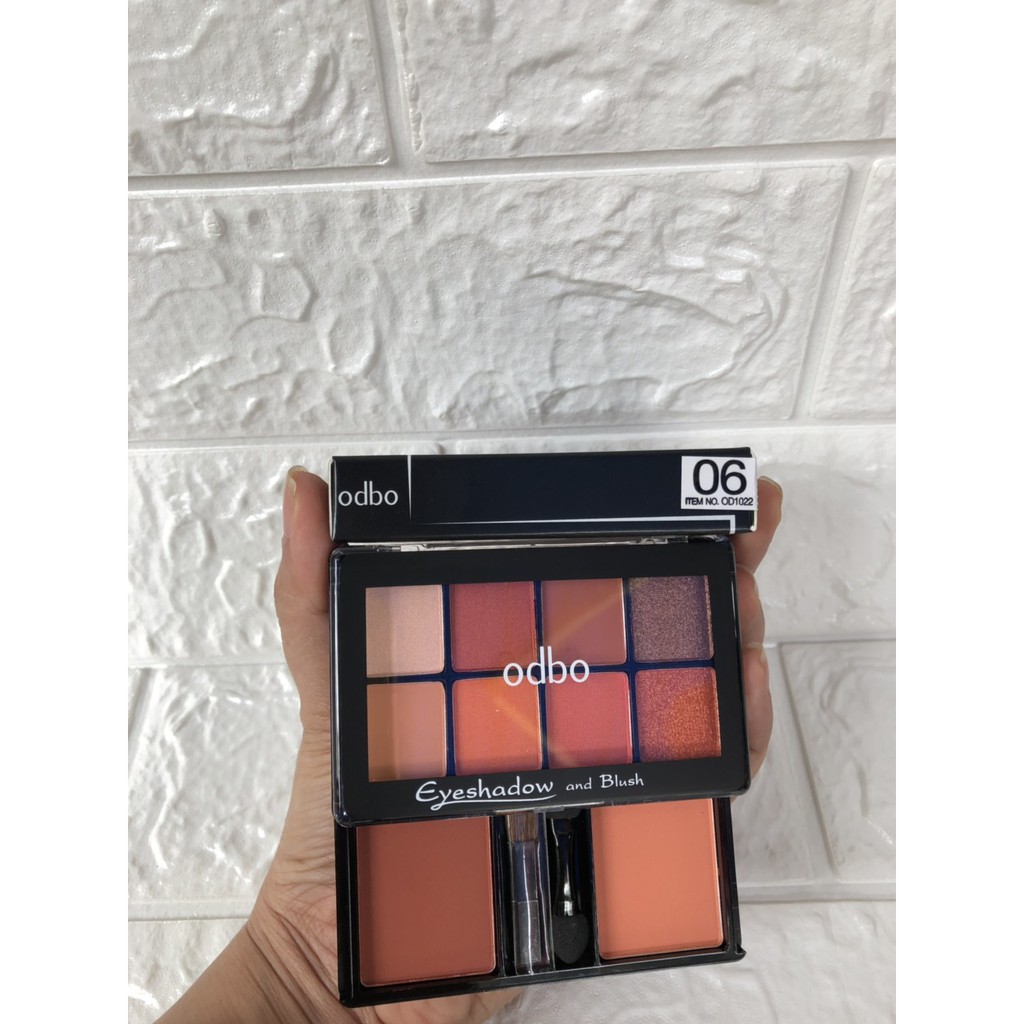 Set Phấn Mắt Và Má Hồng ODBO Eyeshadow & Blush 06