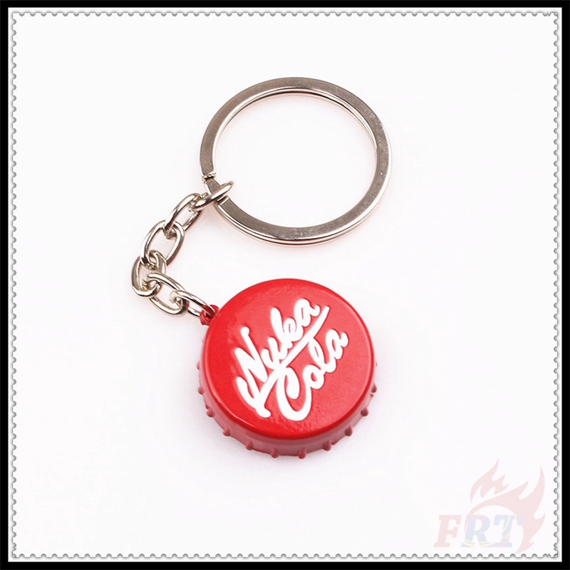✪ Fallout:nuka Cola - Dụng Cụ Mở Nắp Chai ✪ 1 Móc Khóa Hình Máy Chơi Game Bằng Kim Loại