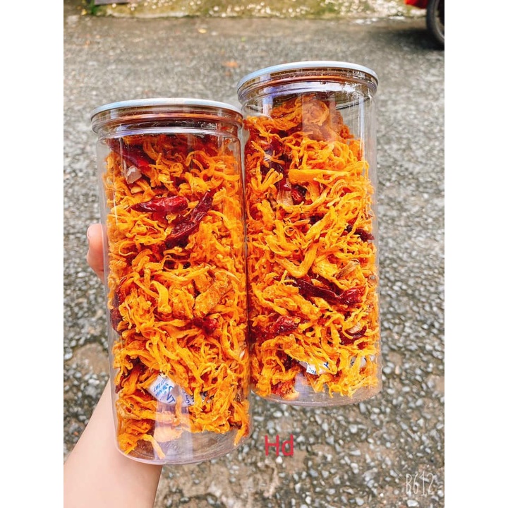 KHÔ GÀ BƠ TỎI, lon pet 300G, loại ngon, Mami Food