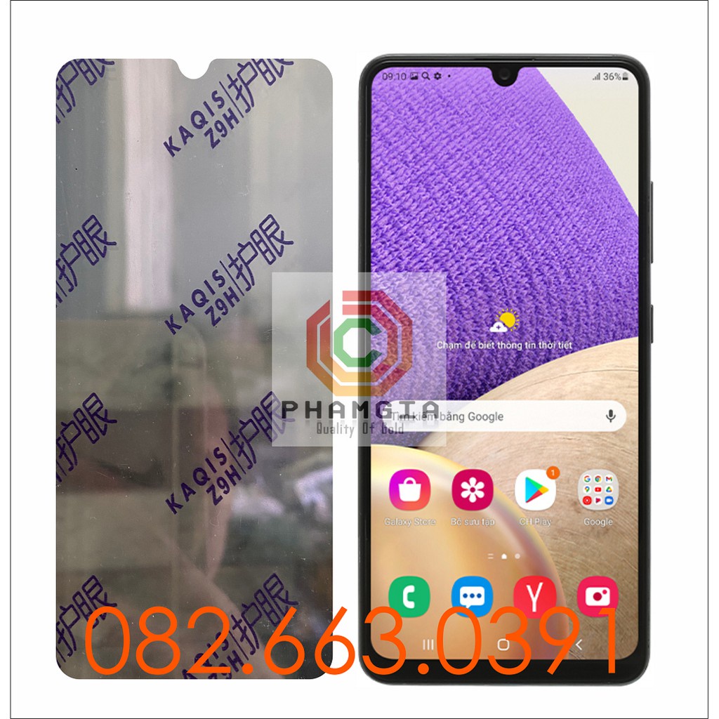 Dán cường lực ánh tím Samsung A32 4G (SM-A325F/DS) / A32 5G nano dẻo bảo vệ mắt